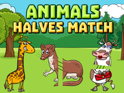 Animals Halves Match Game Online